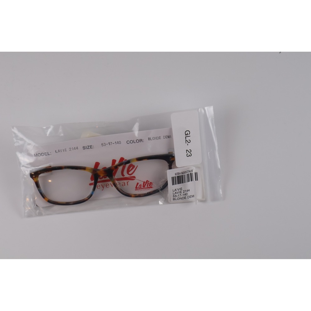 LaVie Womens Eyeglasses Frames LAVIE 2144 Blonde Demi Tortoise 53-17-140 NWT